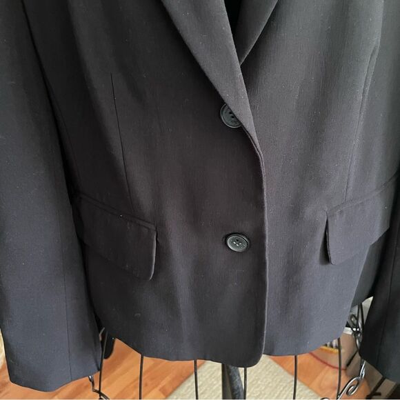 Nygard Collection Basic Black Lined Blazer Suit Jacket Women's Size 8P - Picture 4 of 7
